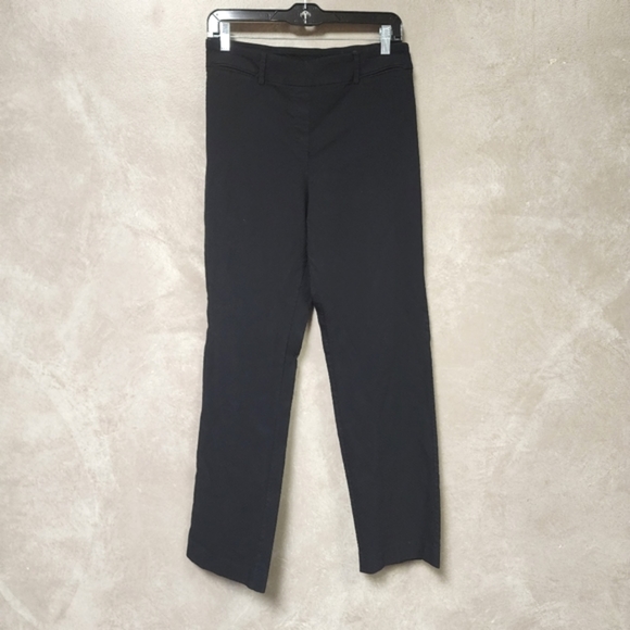 Zac & Rachel Textured Fabric Black Pull On Black Pants Size 16 - Picture 2 of 9